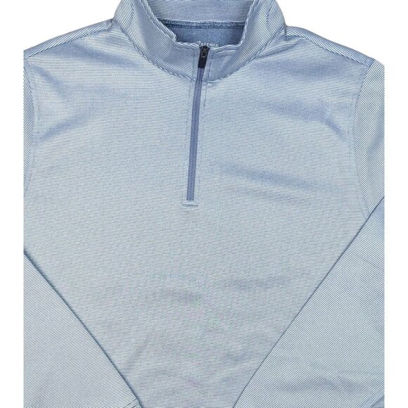 HICKEY FREEMAN 1/4 ZIP PULLOVER SIZE L GRAY STRIPED GOLF LONG SLEEVE JACKET MENS - Picture 2 of 5